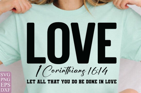 Bible Verse Love SVG: Perfect for T-Shirt Designs and Graphics