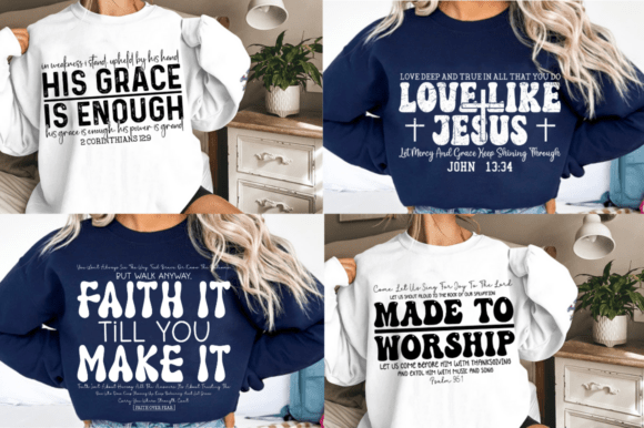 Christian Bible Verse Svg Png Bundle: Perfect for T-Shirt Designs and Graphics