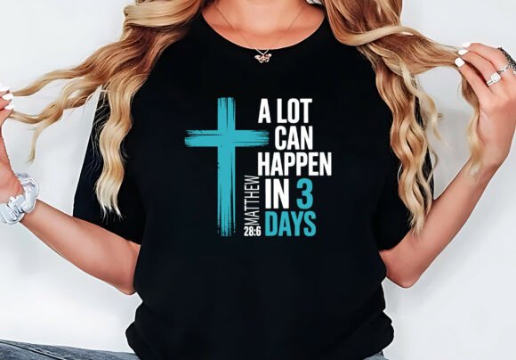 Christian Easter Design: A Versatile T-Shirt Graphics Asset