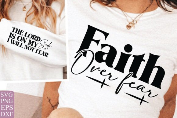 Elegant Christian Faith I Will Not Fear T-Shirt Graphics