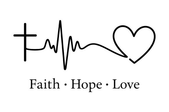 Faith Hope Love Christian Graphics for T-Shirt Designs