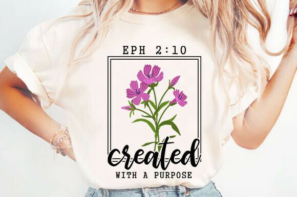 Floral Christian Jesus Png for T-Shirt Designs and Graphics