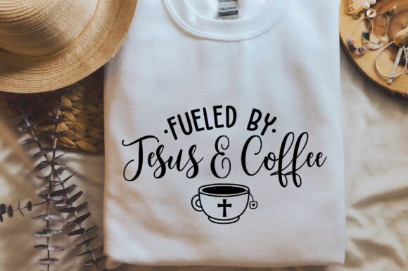 Fueled by Jesus and Coffee: A Perfect T-Shirt Design Graphics