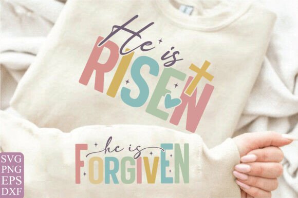 He is Risen: A Versatile Christian Easter SVG