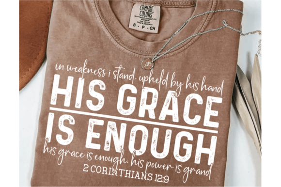 His Grace is Enough: A Versatile Christian Embroidery Design