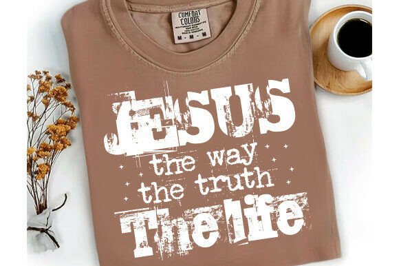 Inspirational Jesus the Way Faith Design Review