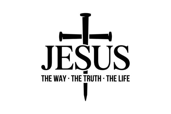 Jesus Nail Cross Truth Life: Perfect for T-Shirt Designs & Graphics