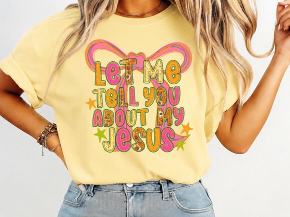 Jesus Quote Bow T-Shirt Graphics for Faith-Based Designs