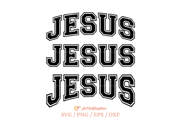 Jesus Varsity Svg for T-Shirt Designs and Graphics