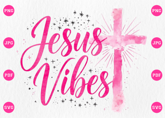 Jesus Vibes Happy Easter PNG for T-Shirt Designs and Graphics