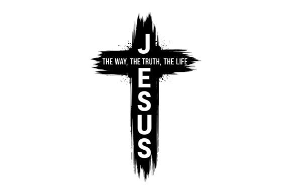 Jesus Way Truth Life Cross: A Versatile Embroidery Design