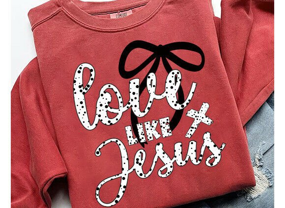 Love Like Jesus PNG: A Versatile Graphic for T-Shirt Designs