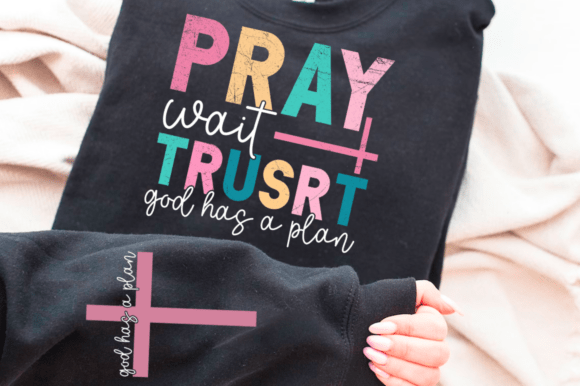 Pray Wait Trust Svg: A Versatile Christian Design
